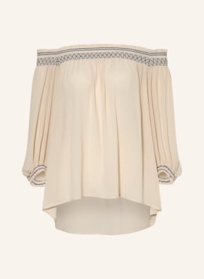 SEE BY CHLOÉ Blusenshirt GEORGETTE mit Rüschen und 3/4-Arm, Farbe: CREME (Bild 1)
