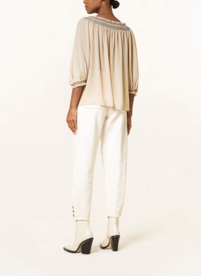 SEE BY CHLOÉ Blusenshirt GEORGETTE mit Rüschen und 3/4-Arm, Farbe: CREME (Bild 1)