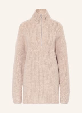 COS Half-zip sweater with cashmere, Color: BEIGE (Image 1)