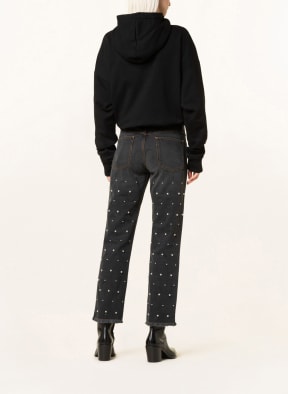 ISABEL MARANT ÉTOILE Straight Jeans DULANO mit Perlen, Farbe: 02FK FADED BLACK (Bild 1)