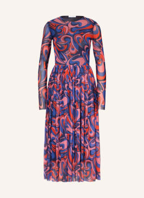 rich&royal Mesh-Kleid, Farbe: BLAU/ DUNKELBLAU/ ROT (Bild 1)