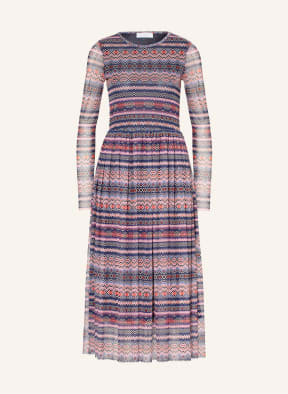 rich&royal Mesh-Kleid , Farbe: DUNKELBLAU/ ROSA/ SCHWARZ (Bild 1)