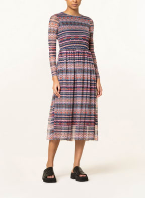 rich&royal Mesh-Kleid , Farbe: DUNKELBLAU/ ROSA/ SCHWARZ (Bild 1)