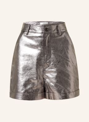 ba&sh Ledershorts ELRIC , Farbe: SILBER (Bild 1)
