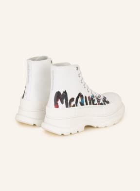 Alexander McQUEEN Lace-up boots TREAD SLICK , Color: WHITE (Image 1)