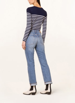 LAUREN RALPH LAUREN Longsleeve , Farbe: DUNKELBLAU/ WEISS (Bild 1)