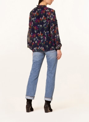 LAUREN RALPH LAUREN Schluppenbluse, Farbe: DUNKELBLAU/ FUCHSIA/ PETROL (Bild 1)