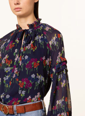 LAUREN RALPH LAUREN Schluppenbluse, Farbe: DUNKELBLAU/ FUCHSIA/ PETROL (Bild 1)