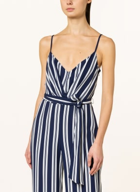 LAUREN RALPH LAUREN Jumpsuit, Farbe: DUNKELBLAU/ WEISS (Bild 1)