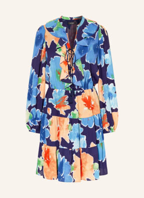 LAUREN RALPH LAUREN Kleid mit Volants, Farbe: DUNKELBLAU/ GRÜN/ ORANGE (Bild 1)