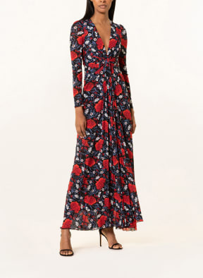 DIANE VON FURSTENBERG Abendkleid ADARA aus Mesh, Farbe: SCHWARZ/ BLAU/ ROT (Bild 1)