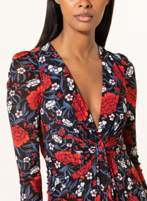 DIANE VON FURSTENBERG Abendkleid ADARA aus Mesh, Farbe: SCHWARZ/ BLAU/ ROT (Bild 1)