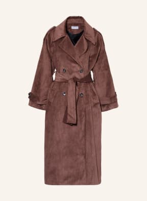 MUSIER PARIS Trench coat MYRIAM made of corduroy, Color: BROWN (Image 1)