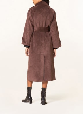 MUSIER PARIS Trench coat MYRIAM made of corduroy, Color: BROWN (Image 1)