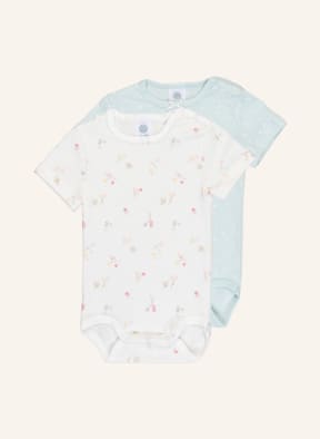 Sanetta 2er-Pack Bodies, Farbe: WEISS/ MINT (Bild 1)