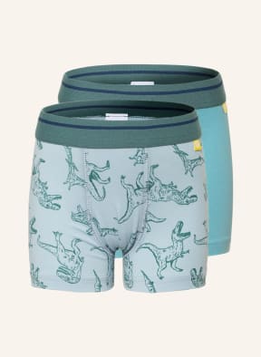 Sanetta 2er-Pack Boxershorts, Farbe: HELLBLAU/ GRÜN (Bild 1)