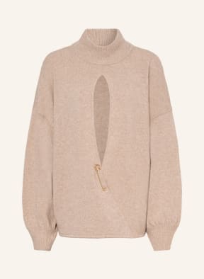 by Aylin Koenig Pullover MALU mit Cashmere und Cut-out, Farbe: BEIGE (Bild 1)