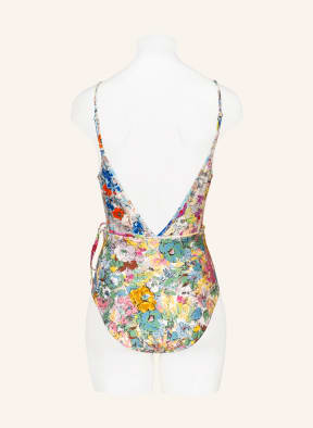 ZIMMERMANN Swimsuit CLOVER WRAP in wrap design, Color: BLUE/ GREEN/ YELLOW (Image 1)