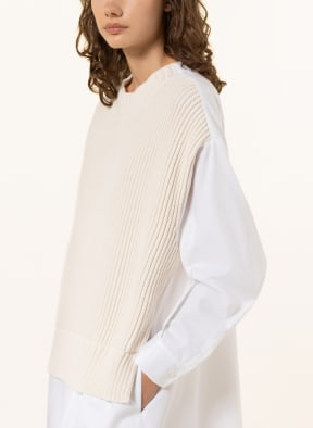 FABIANA FILIPPI Dress in mixed materials, Color: ECRU/ WHITE (Image 1)