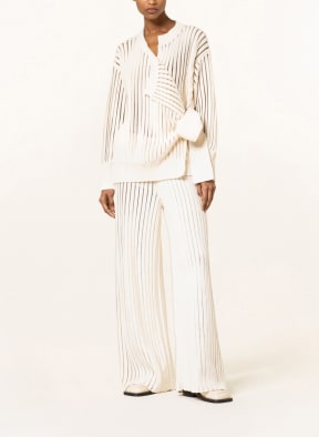 FABIANA FILIPPI Knit trousers, Color: WHITE (Image 1)