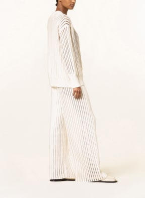 FABIANA FILIPPI Knit trousers, Color: WHITE (Image 1)