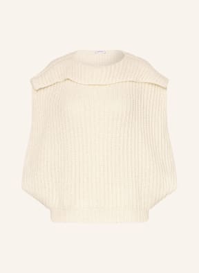 FABIANA FILIPPI Sweater vest with merino wool and cashmere, Color: ECRU (Image 1)
