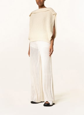 FABIANA FILIPPI Sweater vest with merino wool and cashmere, Color: ECRU (Image 1)