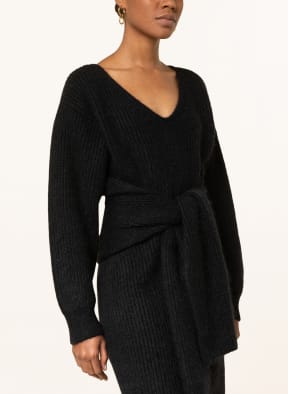 FABIANA FILIPPI Knit dress with merino wool and cashmere, Color: BLACK (Image 1)