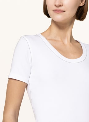 FABIANA FILIPPI T-Shirt mit Schmucksteinen, Farbe: WEISS (Bild 1)