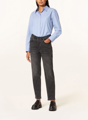 oui Jeans with decorative gems, Color: 9700 DARKGREY DENIM (Image 1)