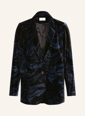 ba&sh Samtblazer TUCK, Farbe: BLAU/ SCHWARZ (Bild 1)