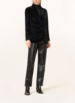 ba&sh Samtblazer TUCK, Farbe: BLAU/ SCHWARZ (Bild 1)