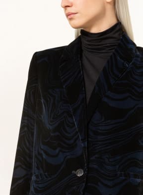 ba&sh Samtblazer TUCK, Farbe: BLAU/ SCHWARZ (Bild 1)