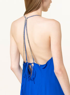 REISS Satinkleid MILA mit Schmucksteinen , Farbe: BLAU (Bild 1)