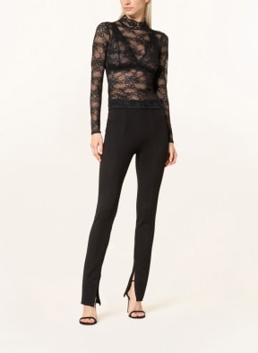 REISS Blusenshirt SHANNON aus Spitze mit Cut-out, Farbe: SCHWARZ (Bild 1)