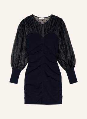 SANDRO Kleid im Materialmix , Farbe: SCHWARZ (Bild 1)