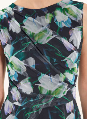 SWING Cocktailkleid, Farbe: SCHWARZ/ GRÜN/ BLAU (Bild 1)