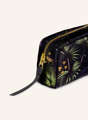 WOUF Kosmetiktasche PARADISE SMALL, Farbe: SCHWARZ/ GRÜN/ DUNKELBLAU (Bild 1)