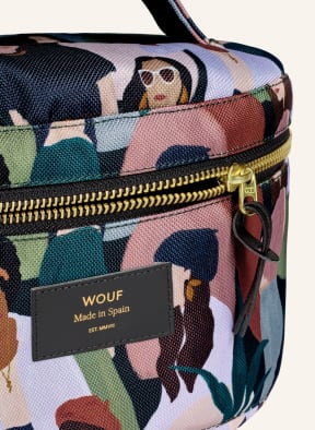 WOUF Kosmetiktasche GINA XL, Farbe: GRÜN/ HELLORANGE/ DUNKELORANGE (Bild 1)