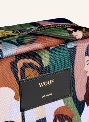 WOUF Kosmetiktasche GINA BIG, Farbe: GRÜN/ HELLORANGE/ DUNKELORANGE (Bild 1)