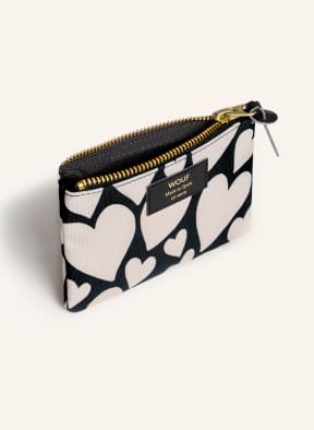 WOUF Kosmetiktasche BLACK LOVE SMALL, Farbe: SCHWARZ/ BEIGE (Bild 1)