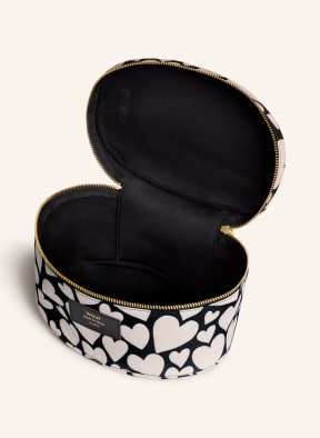 WOUF Kosmetiktasche BLACK LOVE XL, Farbe: SCHWARZ/ ECRU (Bild 1)