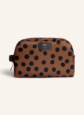 WOUF Kosmetiktasche DOTS LARGE, Farbe: BRAUN/ SCHWARZ (Bild 1)