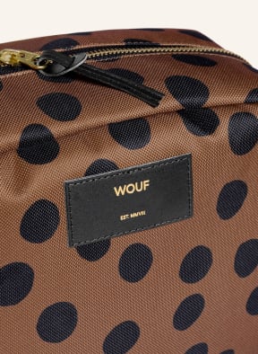 WOUF Kosmetiktasche DOTS LARGE, Farbe: BRAUN/ SCHWARZ (Bild 1)