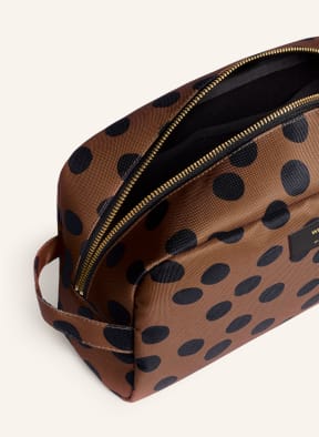 WOUF Kosmetiktasche DOTS LARGE, Farbe: BRAUN/ SCHWARZ (Bild 1)