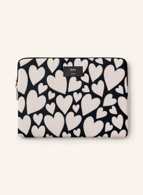 WOUF Laptop-Hülle BLACK LOVE, Farbe: SCHWARZ/ ECRU (Bild 1)