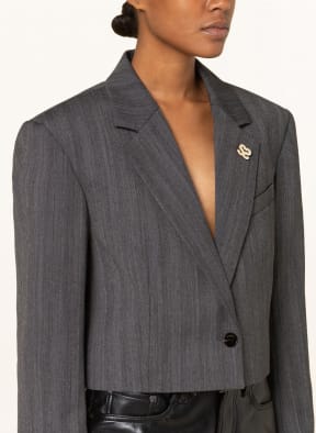 SANDRO Cropped-Blazer, Farbe: DUNKELGRAU/ GRAU (Bild 1)