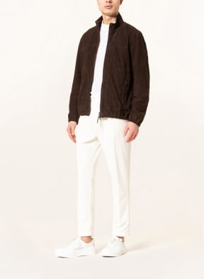windsor. Leather jacket , Color: DARK BROWN (Image 1)