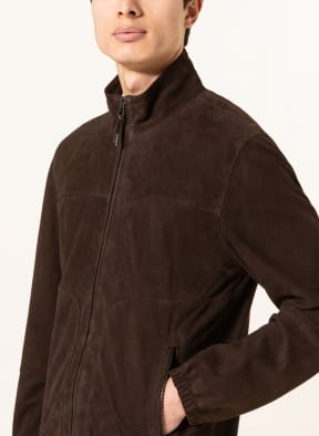 windsor. Leather jacket , Color: DARK BROWN (Image 1)