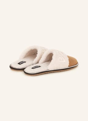 BOSS Hausschuhe SLID mit Teddyfell , Farbe: COGNAC/ ECRU (Bild 1)